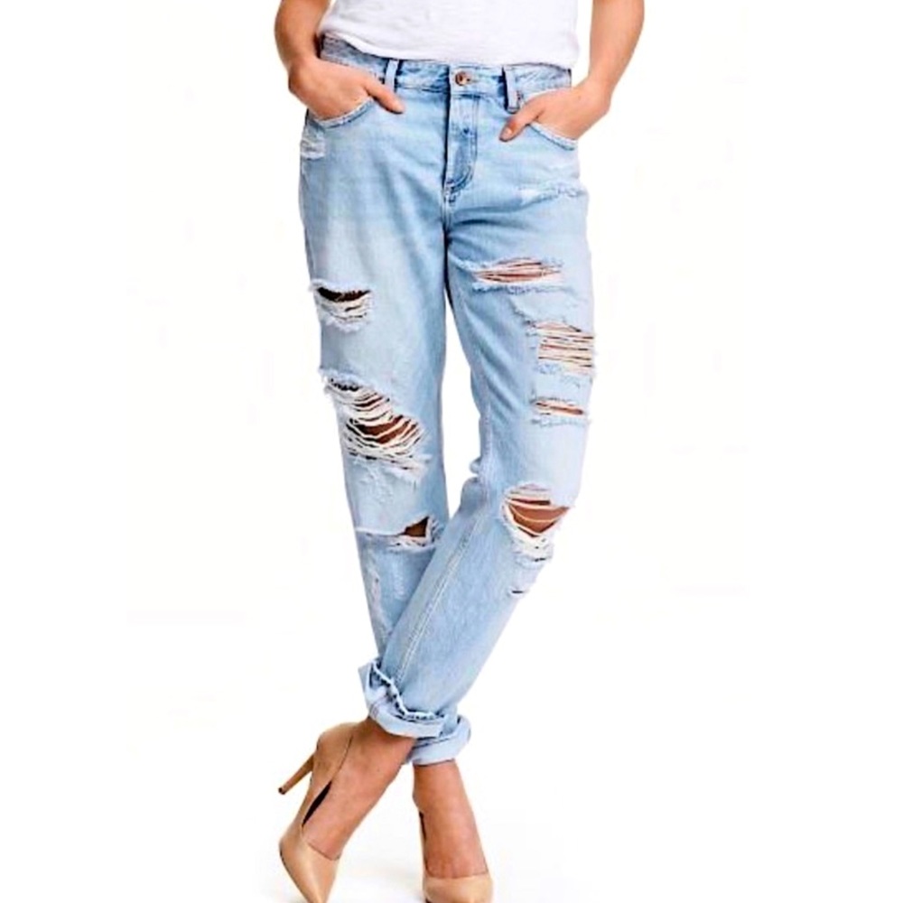 H&M Low Waist Boyfriend Jeans